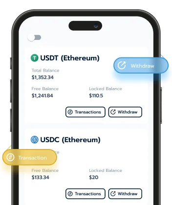 BISA mobile app dashboard